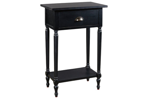 Juinville Black Accent Table - Lara Furniture