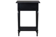 Juinville Black Accent Table - Lara Furniture