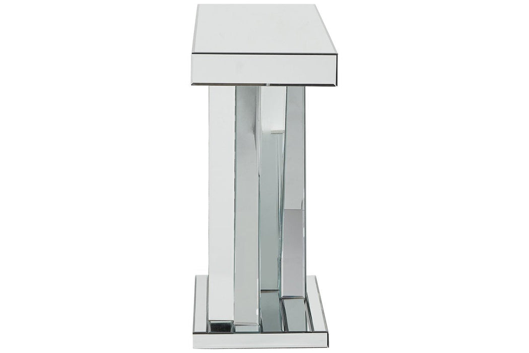 Gillrock Mirror/Silver Finish Console Table - Lara Furniture