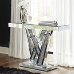 Gillrock Mirror/Silver Finish Console Table - Lara Furniture