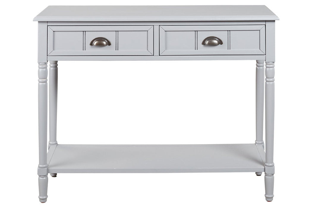 Goverton Gray Sofa/Console Table - Lara Furniture