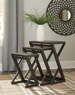 Cairnburg Brown Accent Table (Set of 3) - Lara Furniture