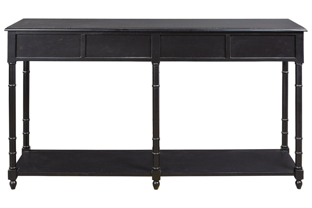 Eirdale Black Sofa/Console Table - Lara Furniture