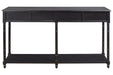 Eirdale Black Sofa/Console Table - Lara Furniture