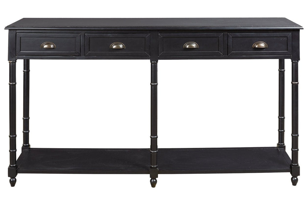 Eirdale Black Sofa/Console Table - Lara Furniture