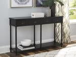 Eirdale Black Sofa/Console Table - Lara Furniture