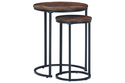 Briarsboro Brown/Black Accent Table (Set of 2) - Lara Furniture