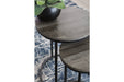 Briarsboro Black/Gray Accent Table (Set of 2) - Lara Furniture