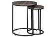 Briarsboro Black/Gray Accent Table (Set of 2) - Lara Furniture