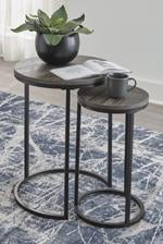 Briarsboro Black/Gray Accent Table (Set of 2) - Lara Furniture