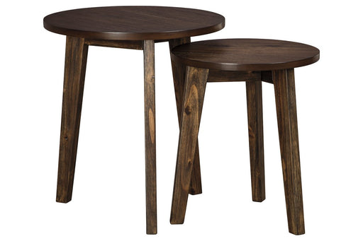 Clydmont Brown Accent Table (Set of 2) - Lara Furniture