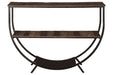 Lamoney Gray/White/Brown Sofa/Console Table - Lara Furniture