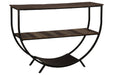 Lamoney Gray/White/Brown Sofa/Console Table - Lara Furniture