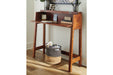 Trumore Medium Brown Sofa/Console Table - Lara Furniture