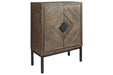 Premridge Antique Gray Bar Cabinet - Lara Furniture