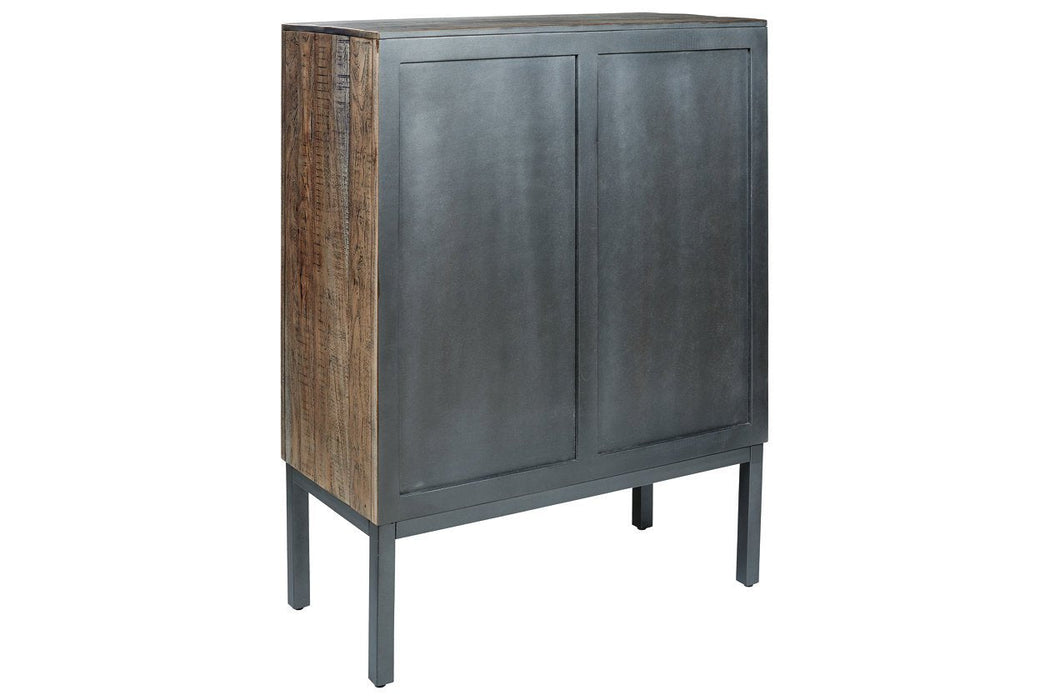 Premridge Antique Gray Bar Cabinet - Lara Furniture