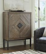 Premridge Antique Gray Bar Cabinet - Lara Furniture