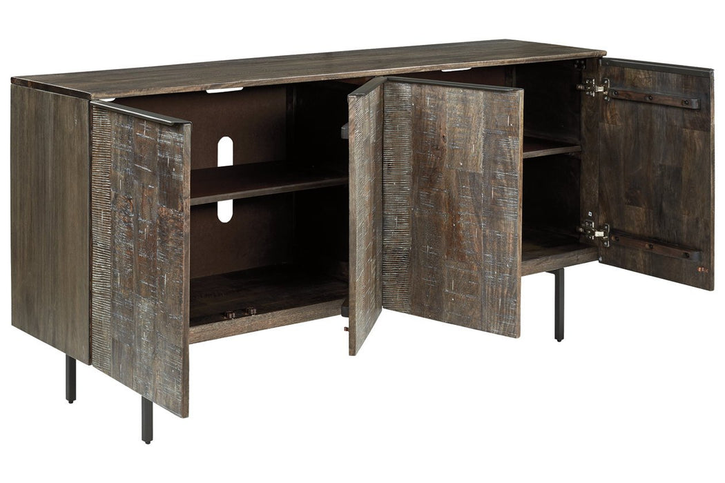 Graydon Gray/Whitewash Accent Cabinet - Lara Furniture