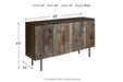 Graydon Gray/Whitewash Accent Cabinet - Lara Furniture