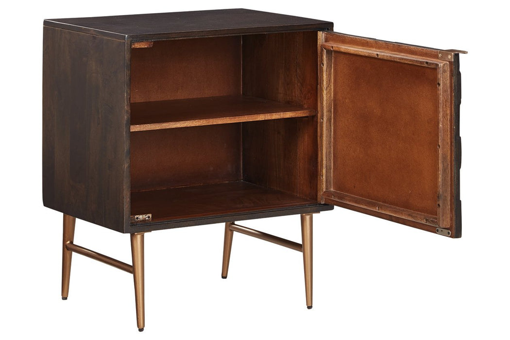 Dorvale Brown Accent Cabinet - Lara Furniture