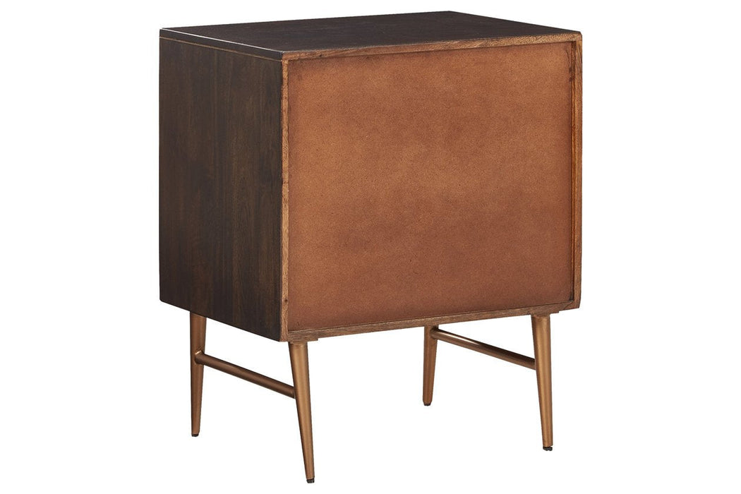 Dorvale Brown Accent Cabinet - Lara Furniture