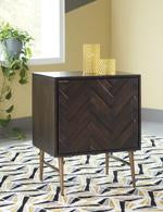 Dorvale Brown Accent Cabinet - Lara Furniture