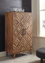 Gabinwell Two-tone Brown Accent Cabinet - Lara Furniture