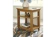 Brickwell Beige/Brown Accent Table - Lara Furniture