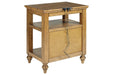 Brickwell Beige/Brown Accent Table - Lara Furniture