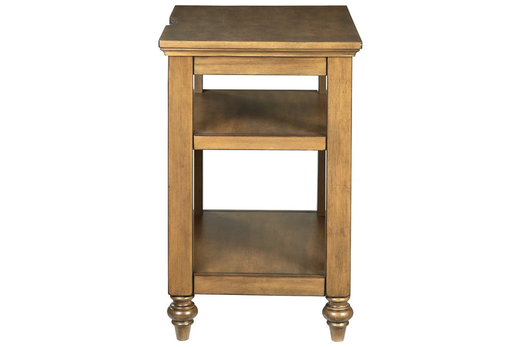 Brickwell Beige/Brown Accent Table - Lara Furniture