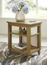 Brickwell Beige/Brown Accent Table - Lara Furniture