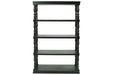 Dannerville Antique Black 74" Bookcase - Lara Furniture