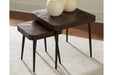 Ravenwood Brown/Black Accent Table (Set of 2) - Lara Furniture