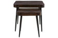 Ravenwood Brown/Black Accent Table (Set of 2) - Lara Furniture