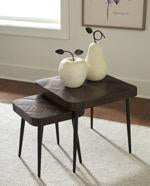 Ravenwood Brown/Black Accent Table (Set of 2) - Lara Furniture