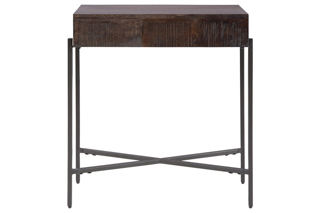 Matler Grayish Brown Accent Table - Lara Furniture