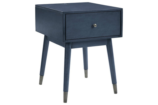 Paulrich Antique Blue Accent Table - Lara Furniture