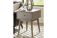 Paulrich Antique Gray Accent Table - Lara Furniture