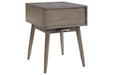 Paulrich Antique Gray Accent Table - Lara Furniture