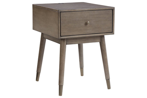 Paulrich Antique Gray Accent Table - Lara Furniture