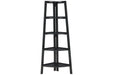 Bernmore Black Corner Shelf - Lara Furniture