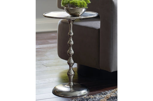 Chaseton Silver Finish Accent Table - Lara Furniture