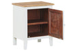 Gylesburg White/Brown Accent Cabinet - Lara Furniture