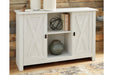 Turnley Distressed White Accent Cabinet - Lara Furniture