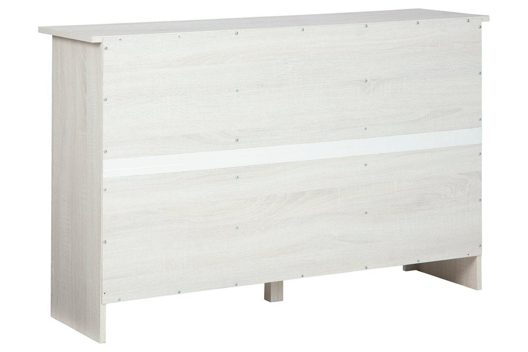 Turnley Distressed White Accent Cabinet - Lara Furniture