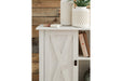 Turnley Distressed White Accent Cabinet - Lara Furniture