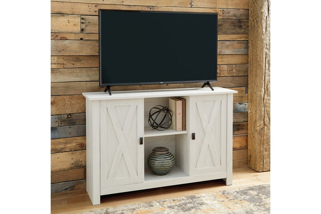 Turnley Distressed White Accent Cabinet - Lara Furniture