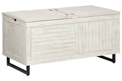 Coltport Distressed White Storage Trunk - Lara Furniture