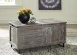 Coltport Distressed Gray Storage Trunk - Lara Furniture