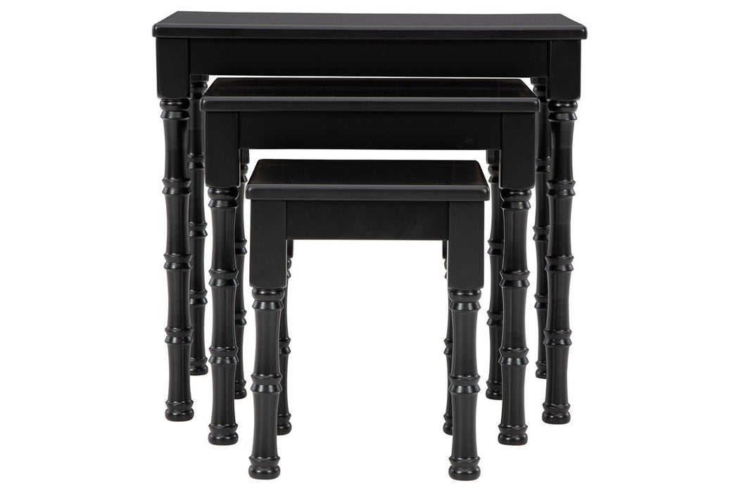 Dasonbury Black Accent Table (Set of 3) - Lara Furniture